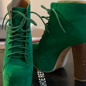 Ankle Suede Platform Boots